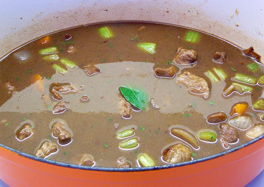 adding the vegetables
