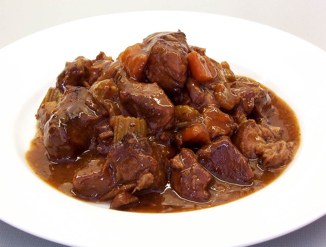 the finished stew