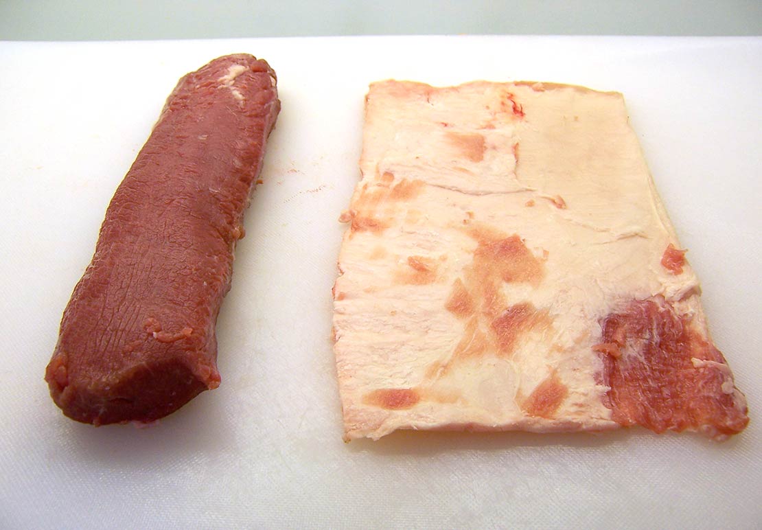 trim the meat and fat