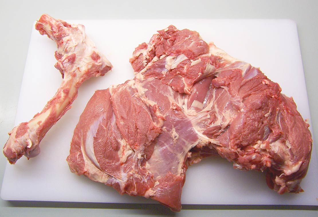 de-boning the lamb