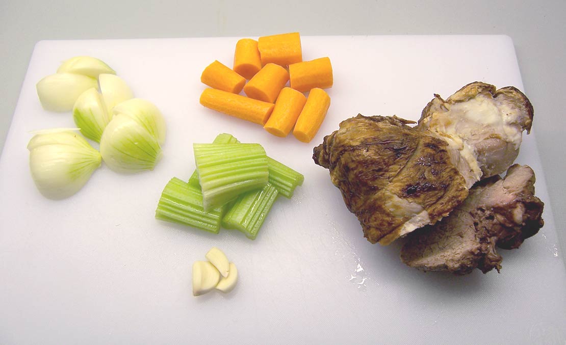 chopped vegetables