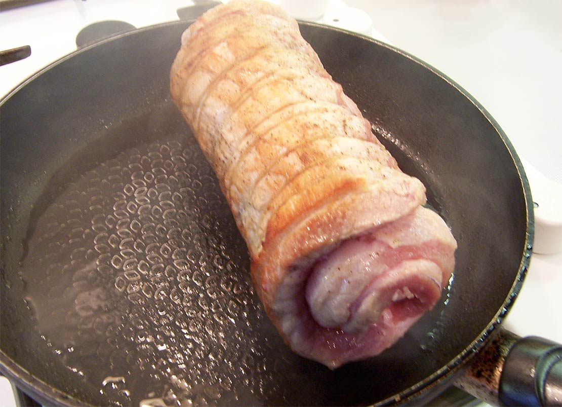 browning the meat