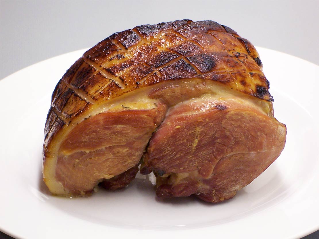 the glazed ham