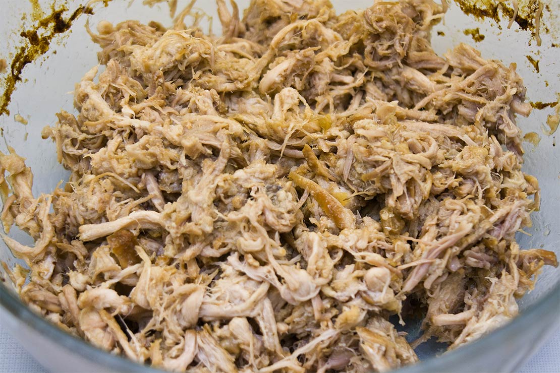 the shredded pork