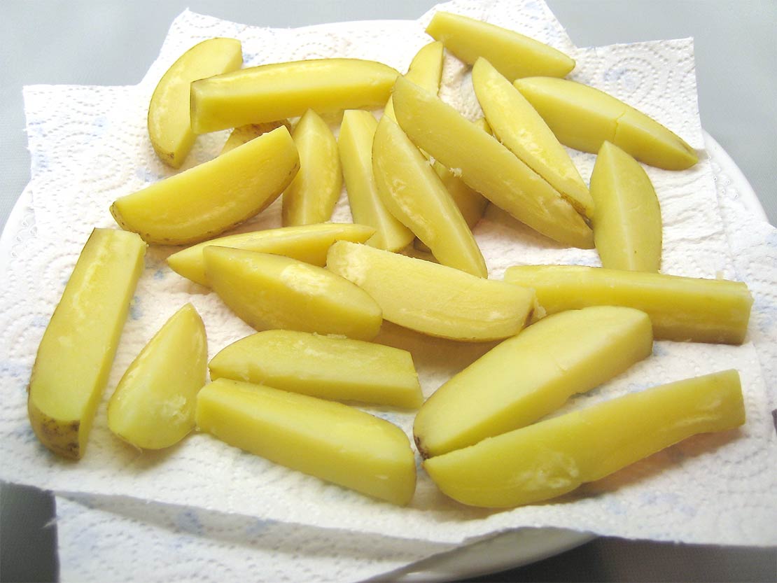 the par-boiled chips