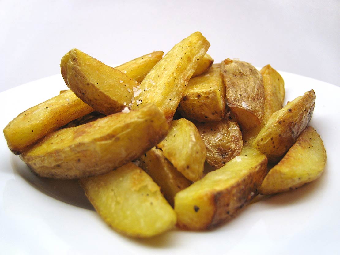 the finished pan chips