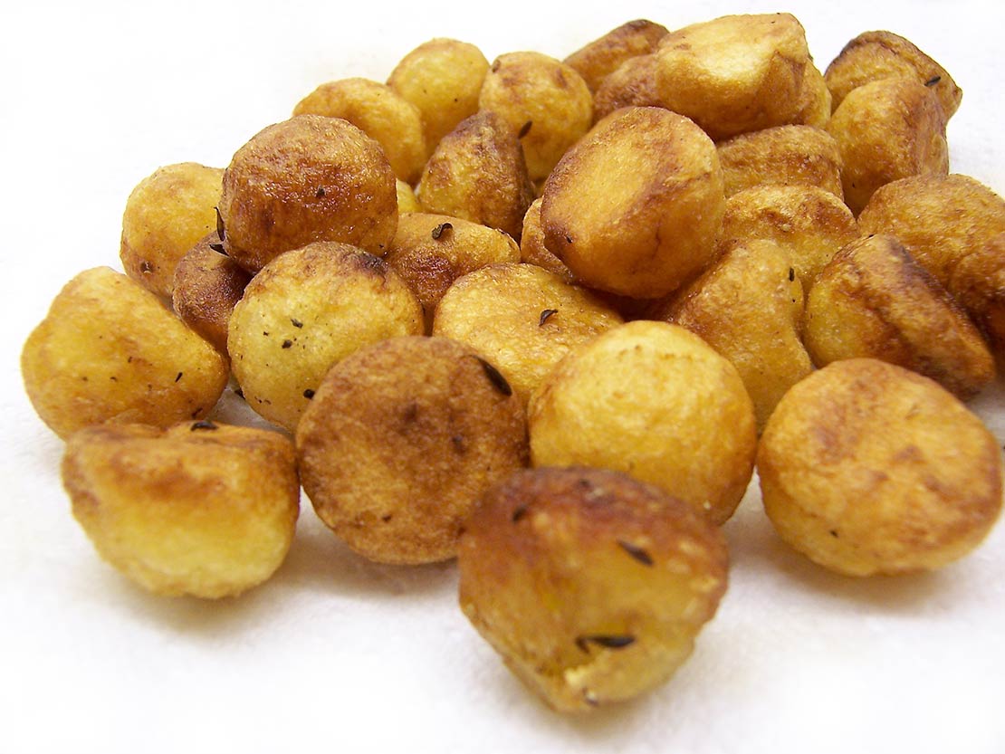 the finished parisienne potatoes