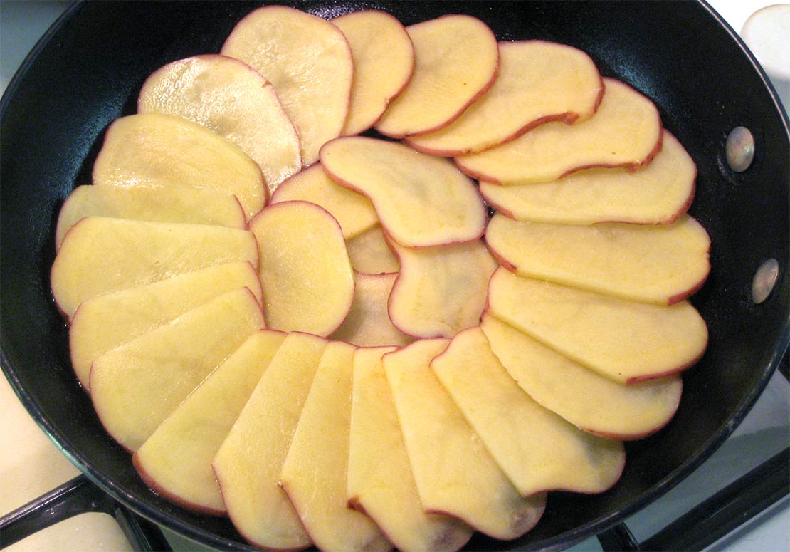 layering the potato