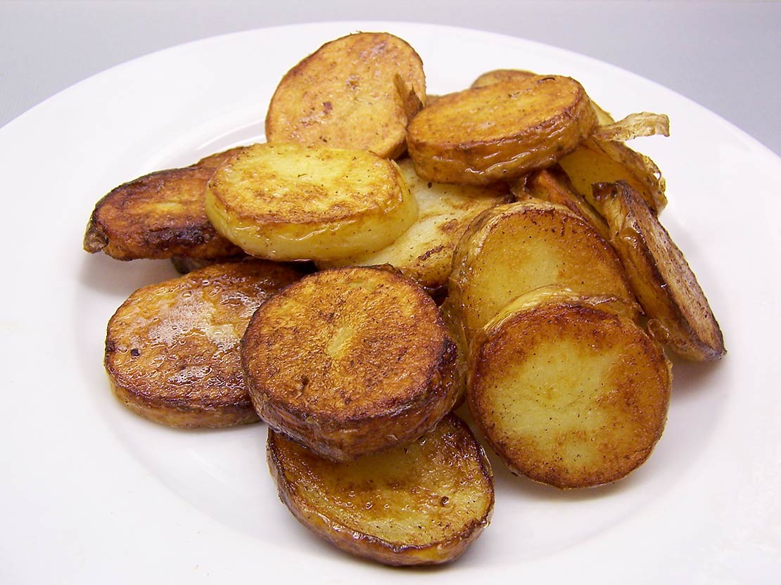 the finished potatoes