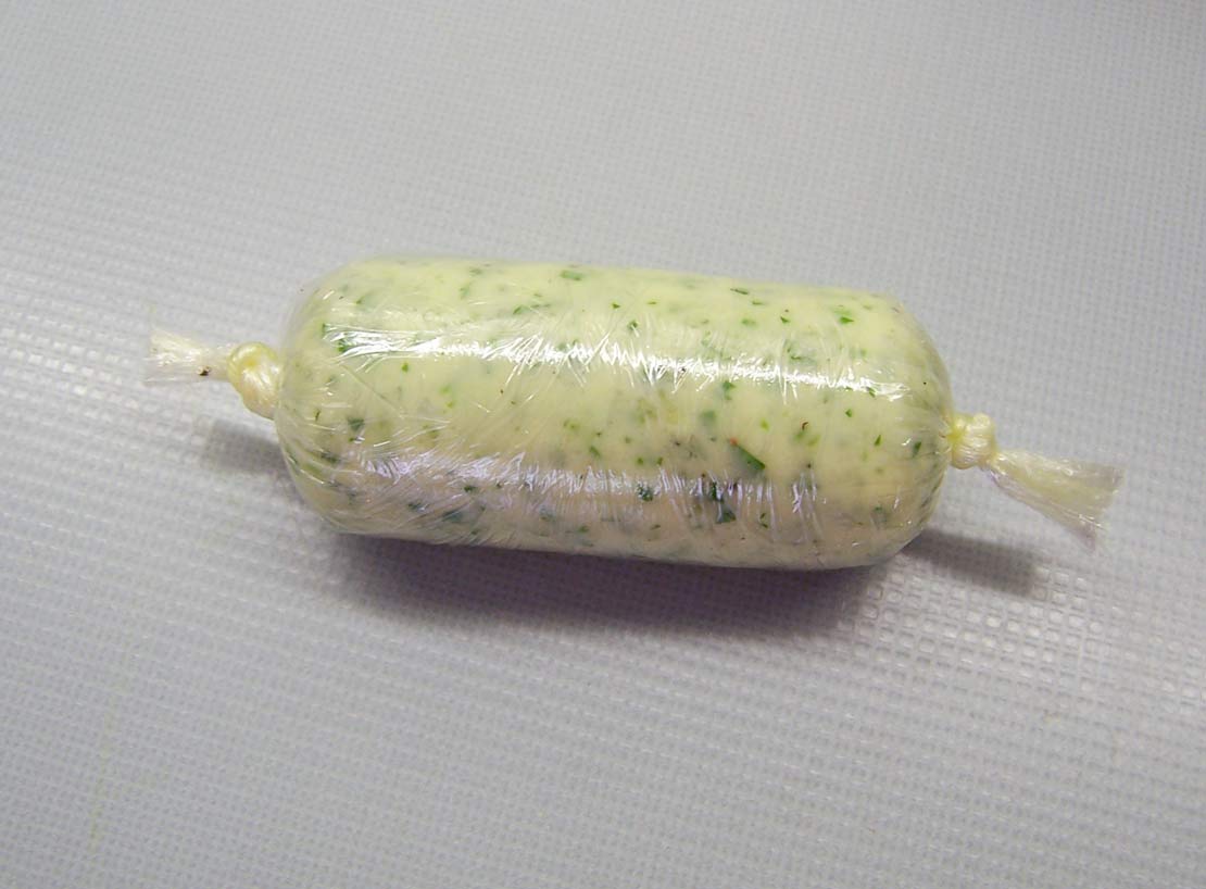 the molded garlic butter
