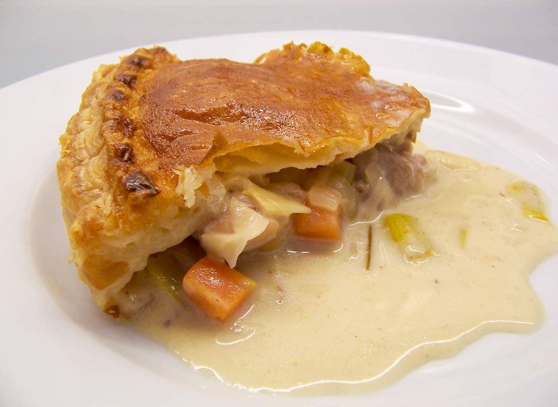 the finished pie