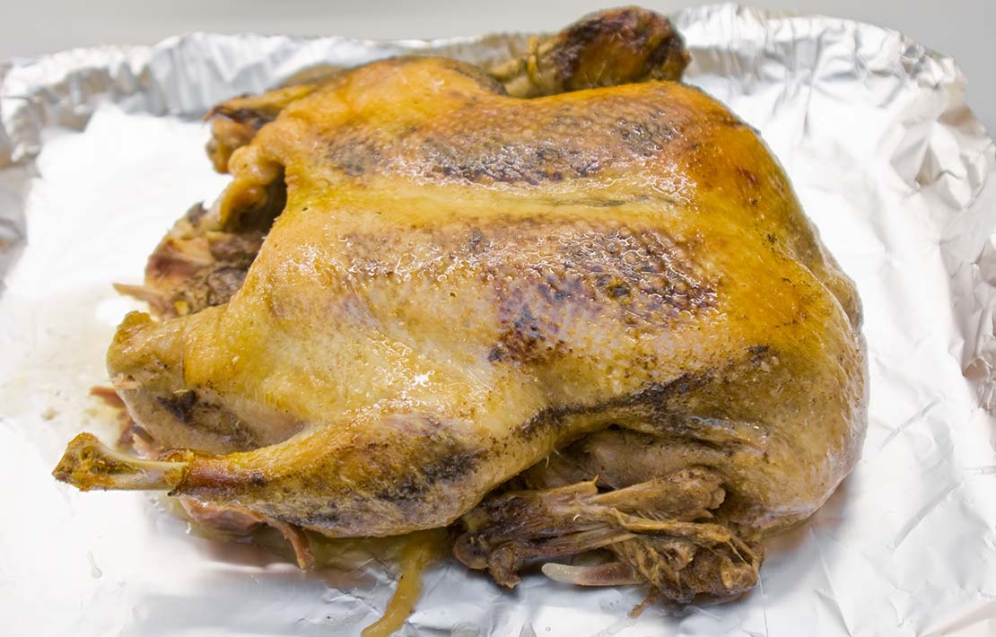 the duck after the slow cooking