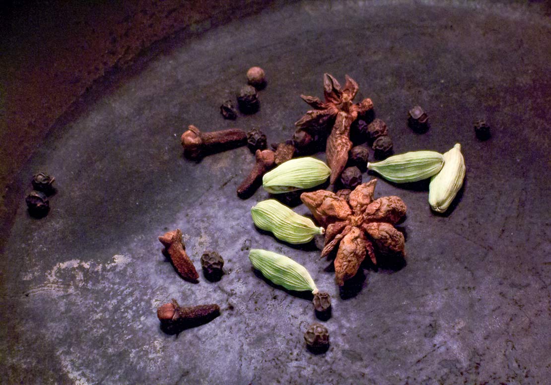 dry fry the spices