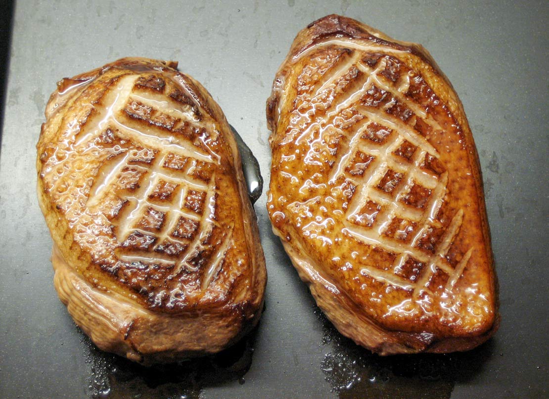 roast the duck breasts