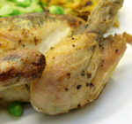 Poussin with herb butter large icon