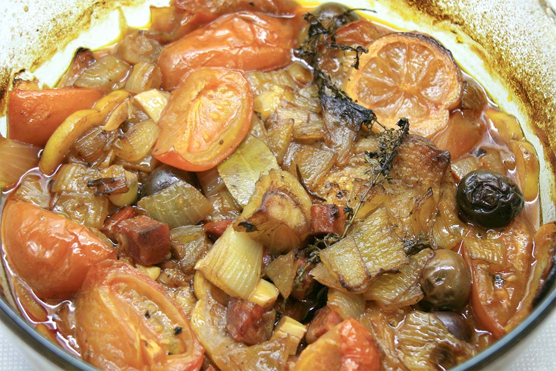 the cooked mediterranean stew