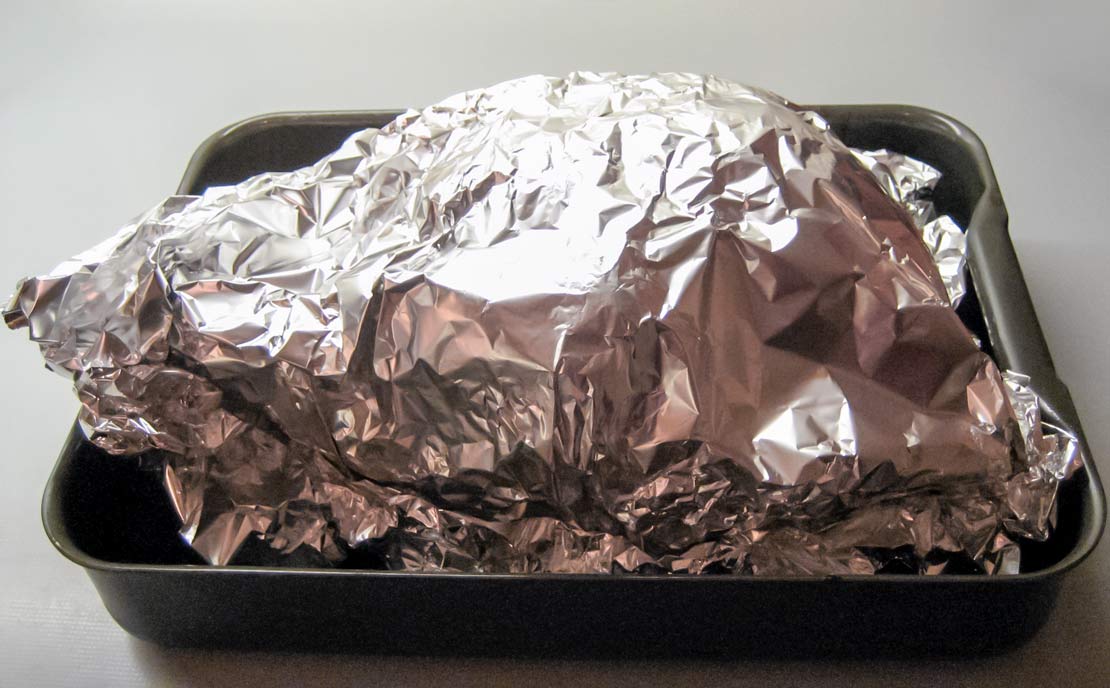 covering with foil