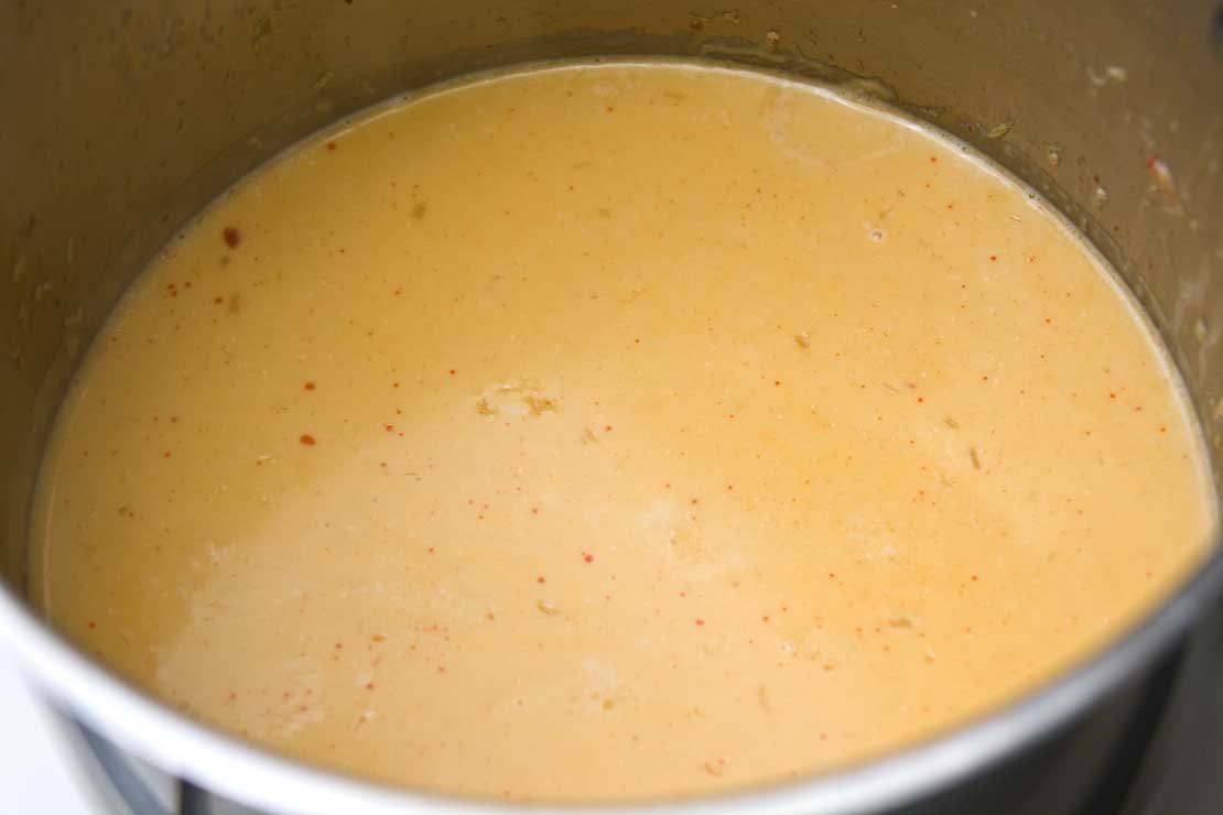 infusing and reducing the coconut milk