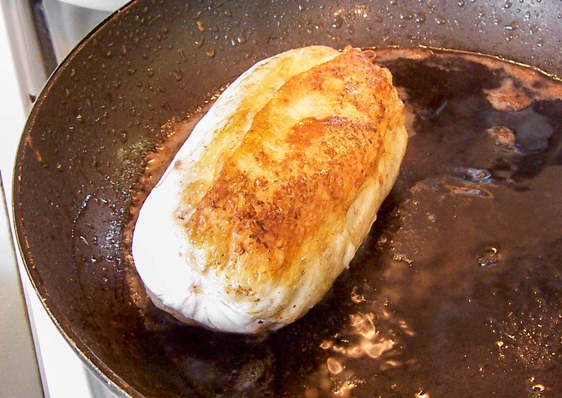 browning the chicken