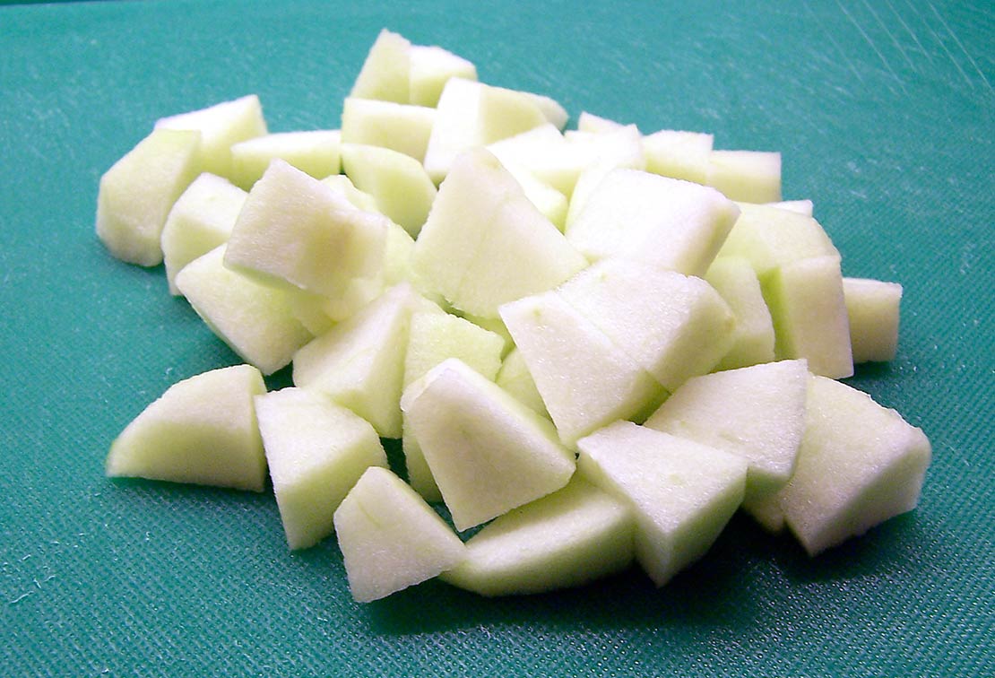 chopped apple