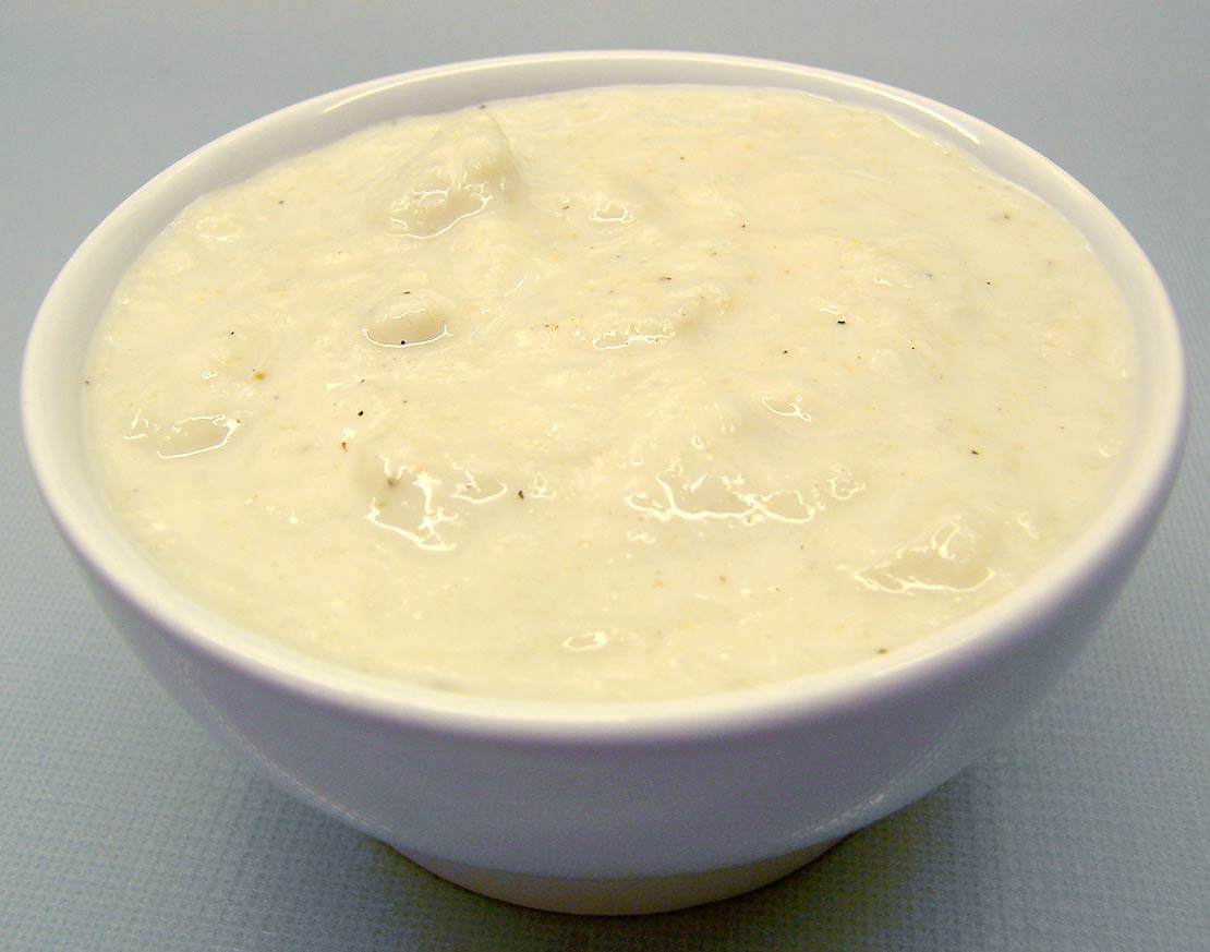 the finished bread sauce