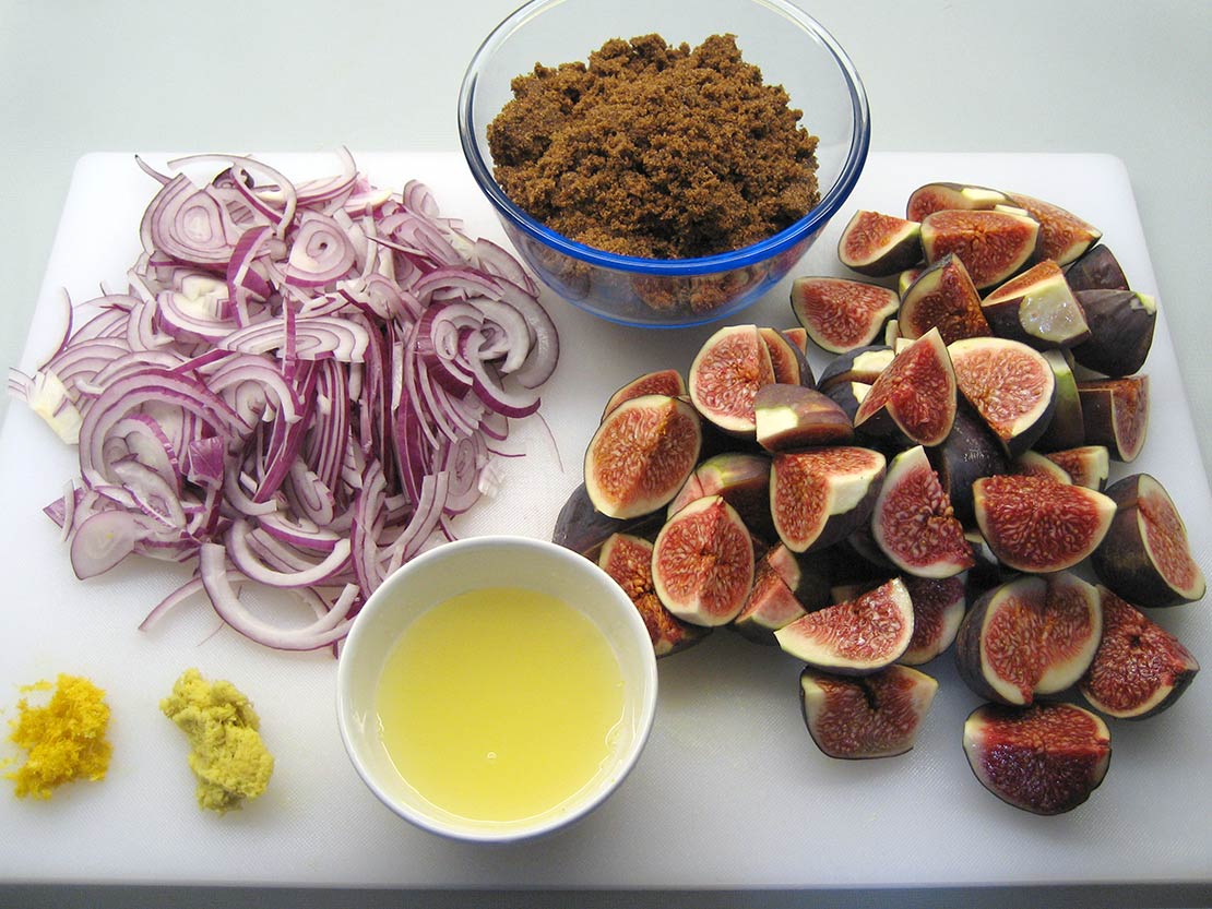 the prepared ingredients