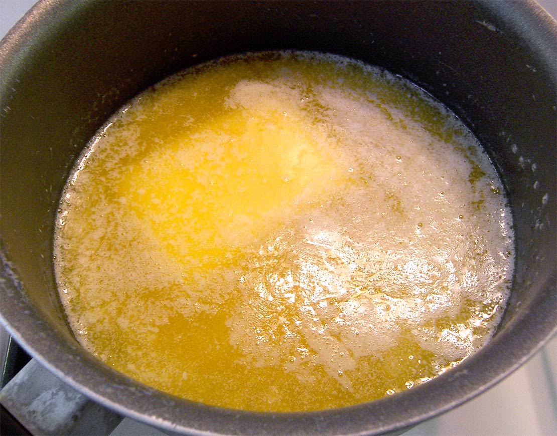melting the butter