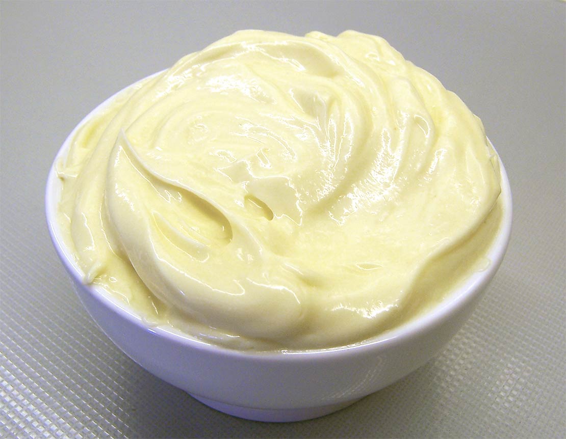 the finished mayonnaise