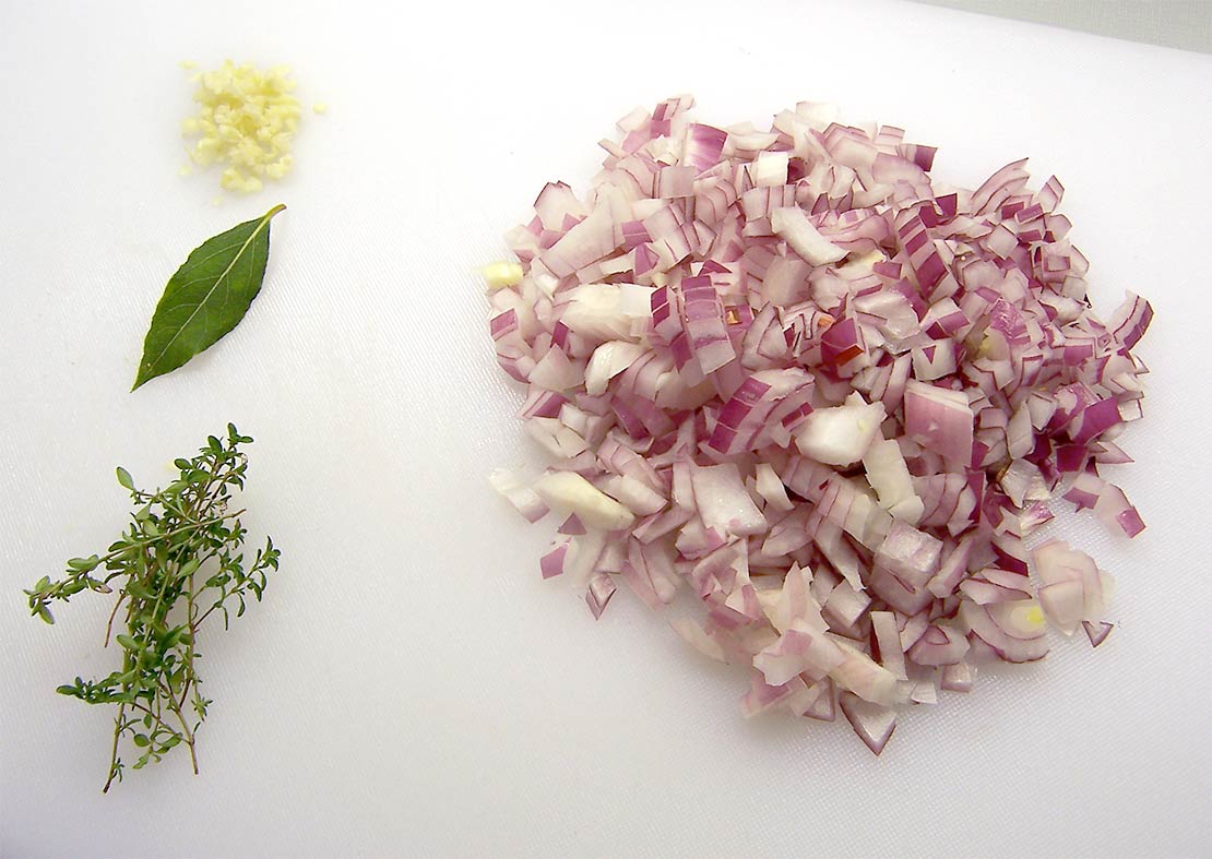 preparing the ingredients