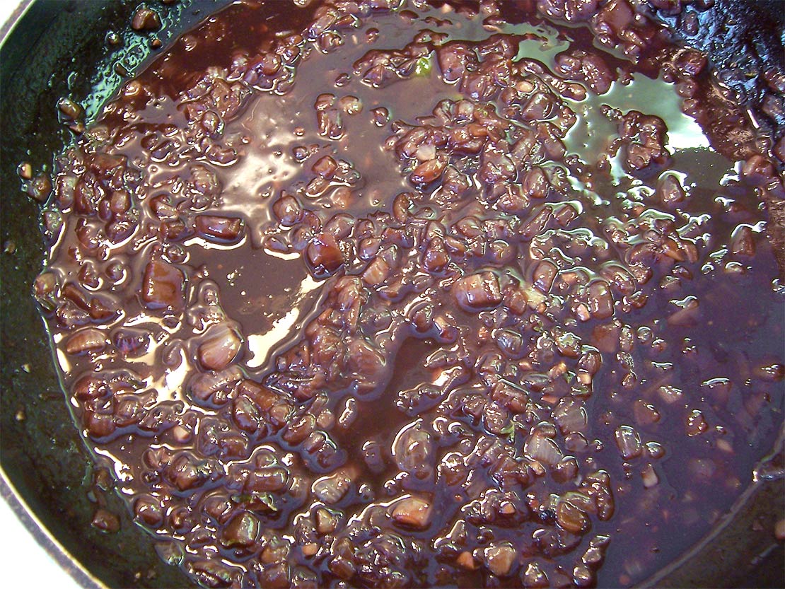 reducing the liquids