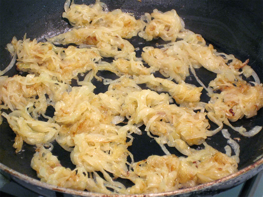 halfway through cooking the onion
