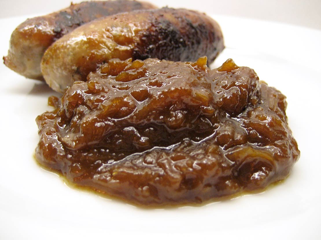 the finished onion relish
