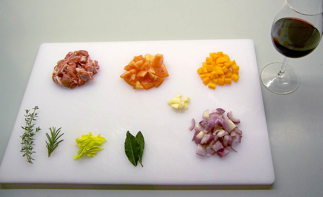 preparing the ingredients