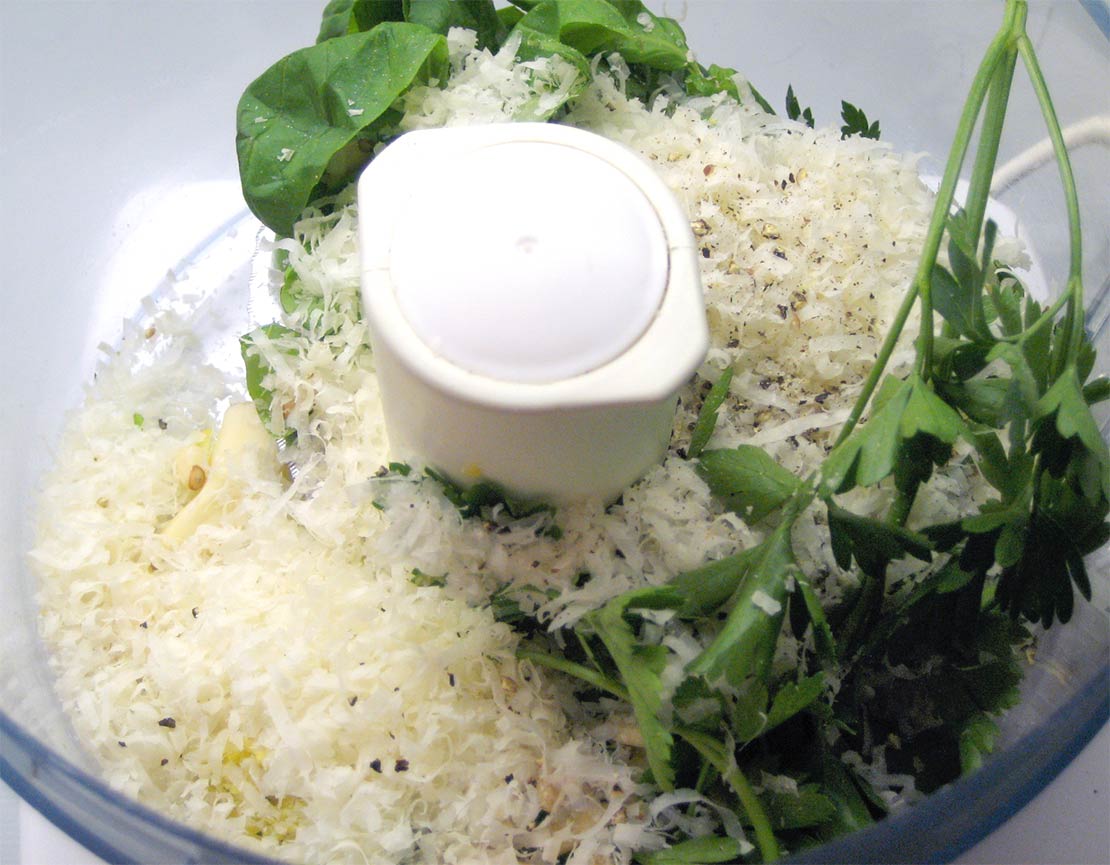 everything in the food processor