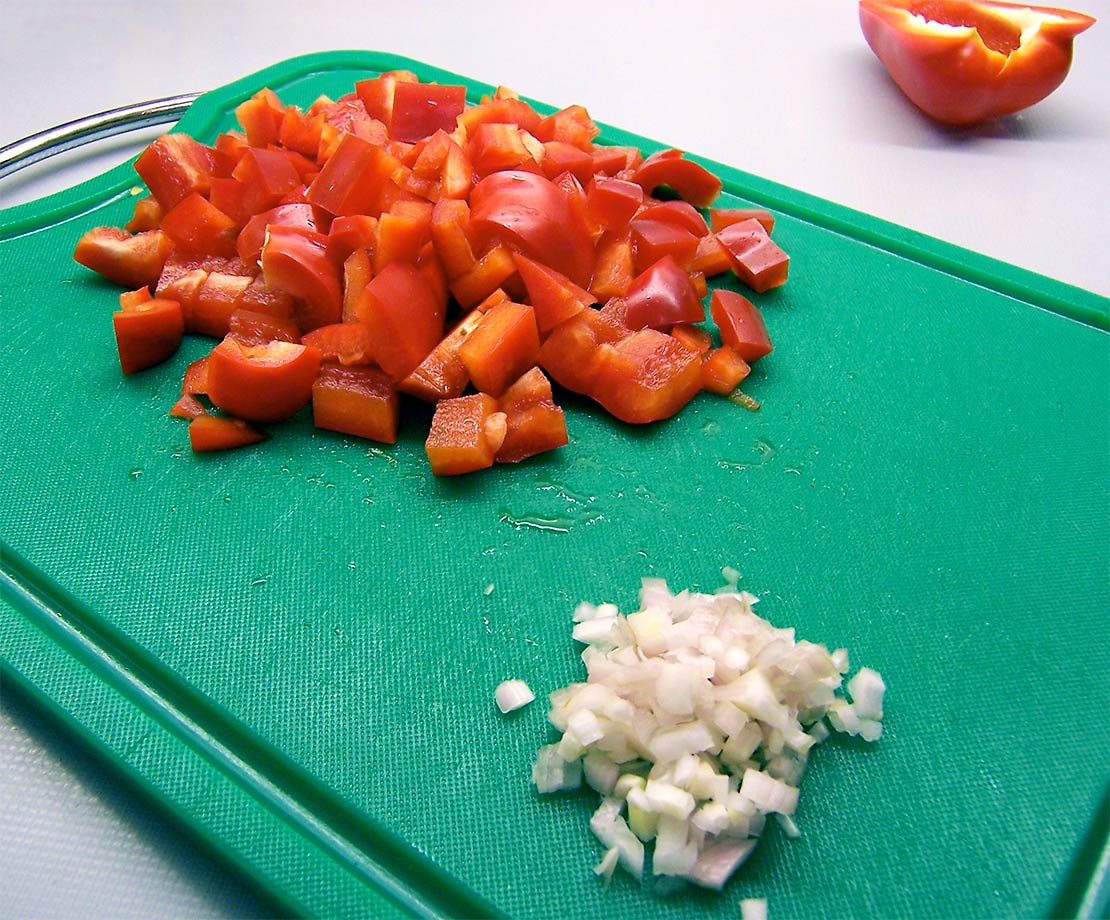 chopped pepper