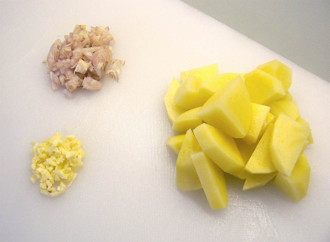 preparing the other ingredients