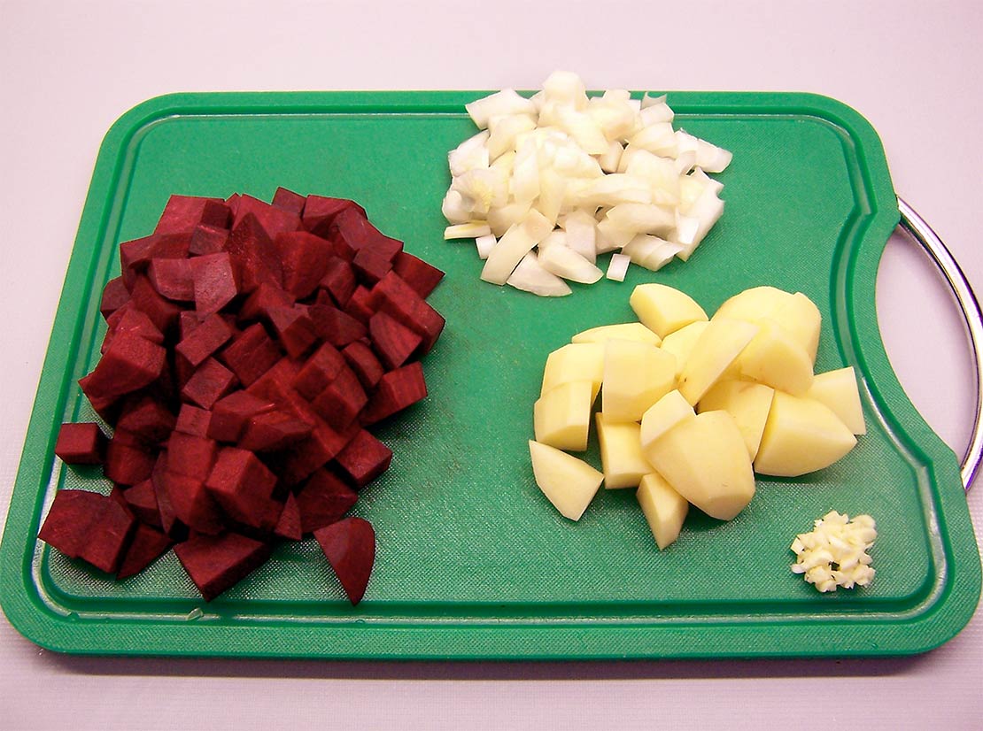 chopped ingredients