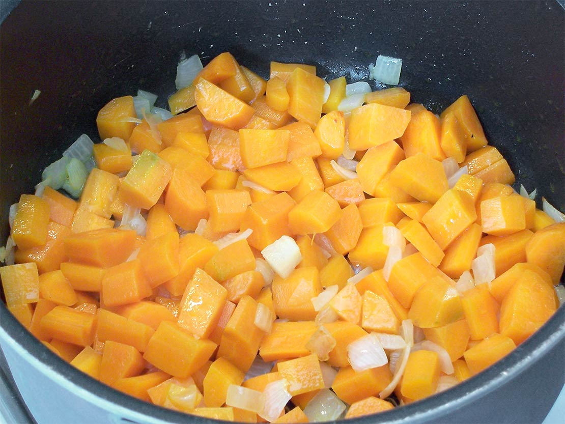 cooking the carrot