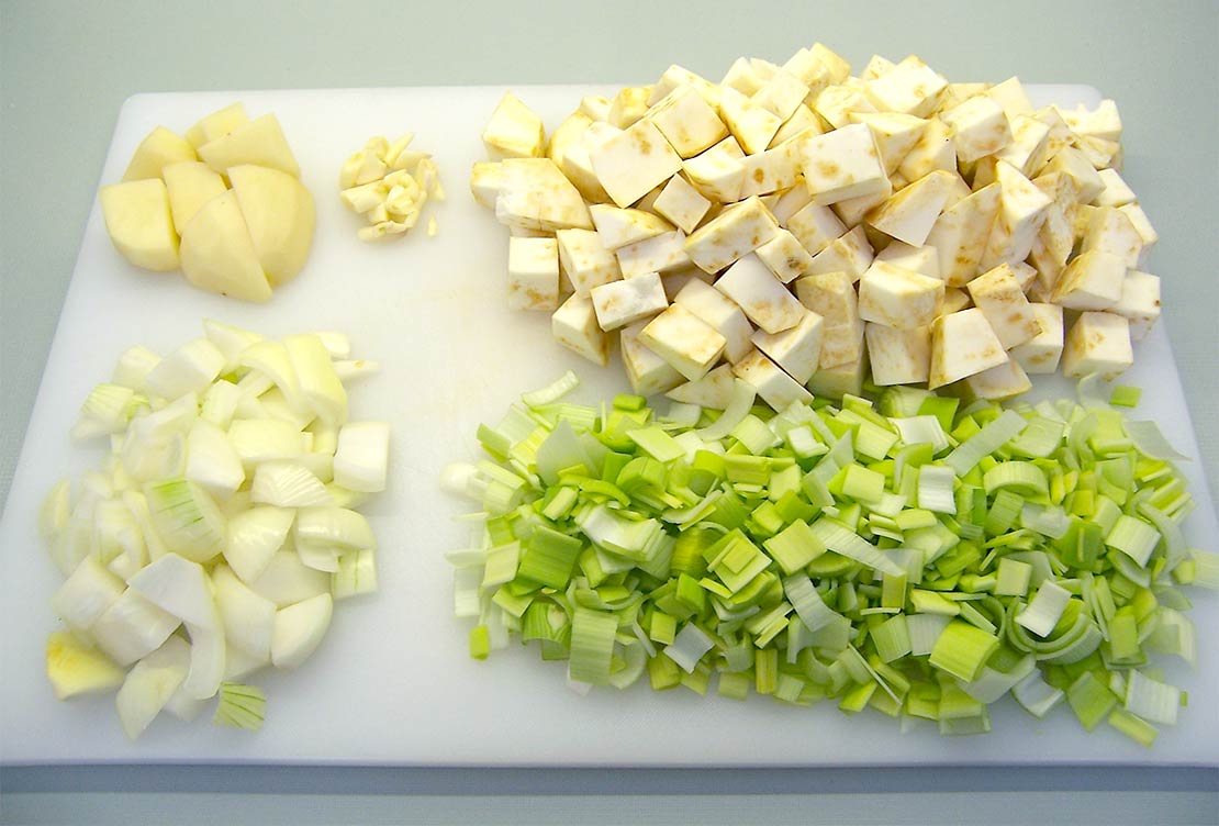 preparing the ingredients