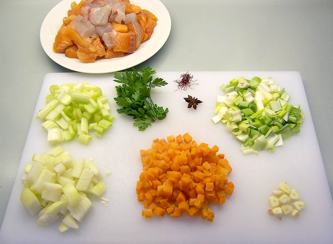 preparing the ingredients