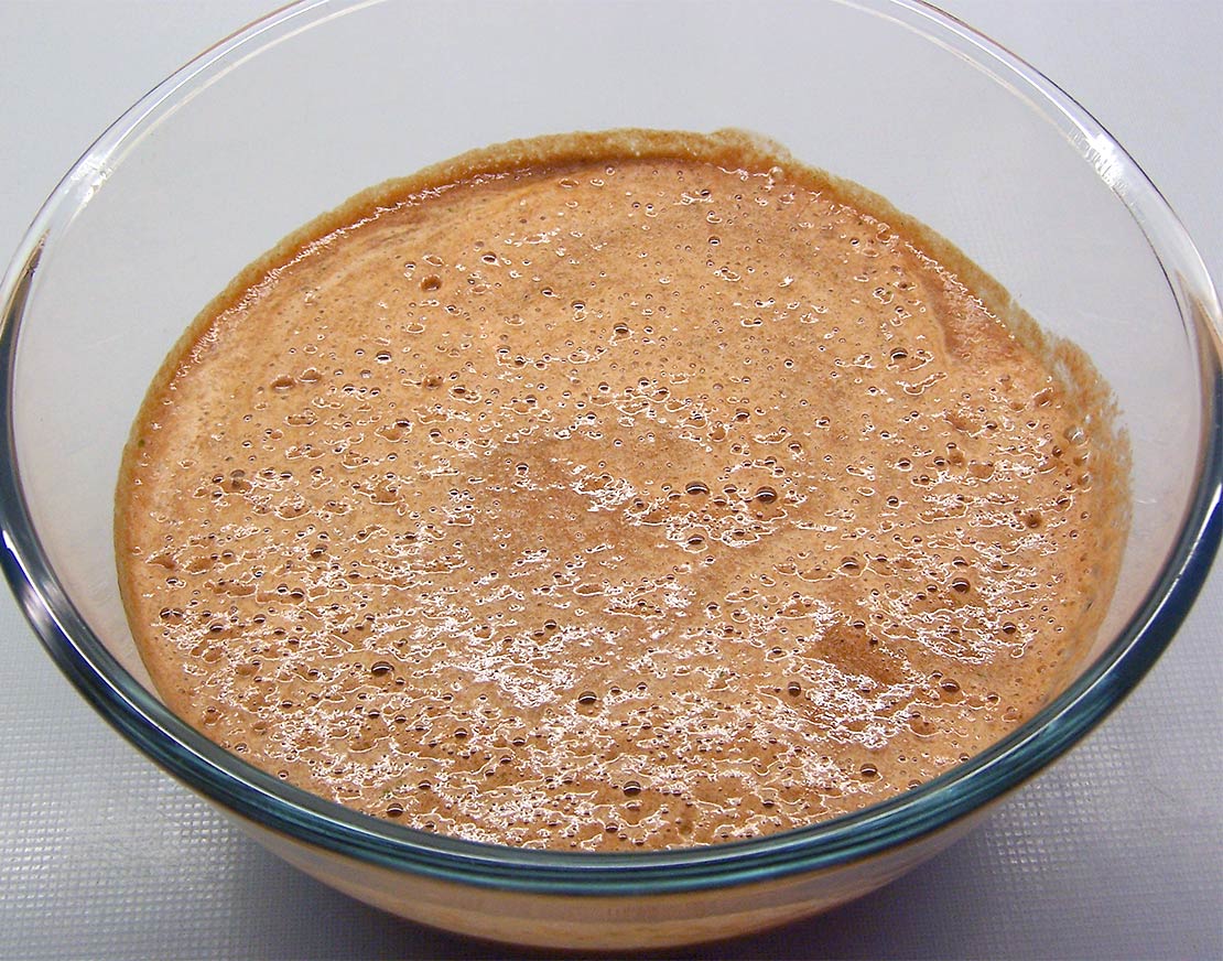 the blended soup