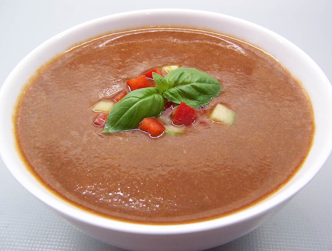 the finished soup