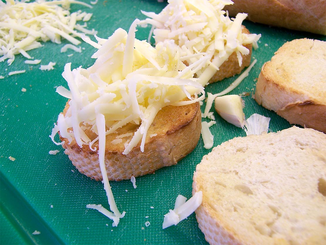 making the garnish
