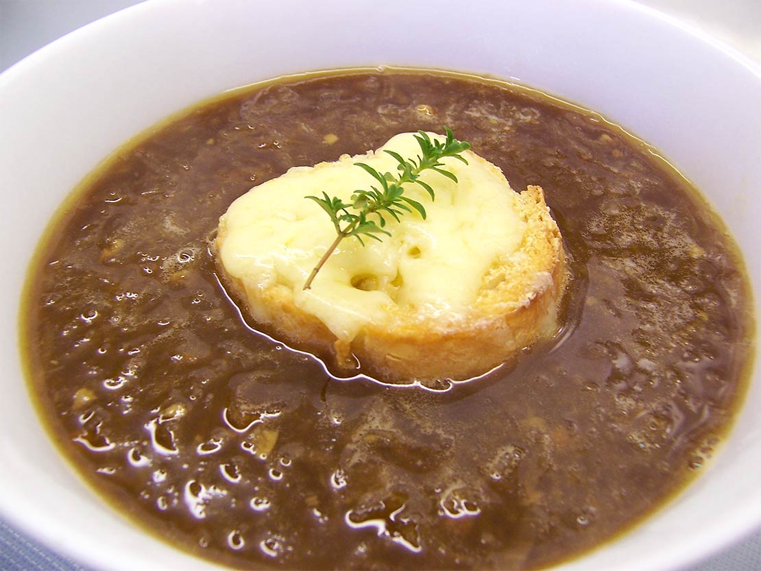 the finished soup