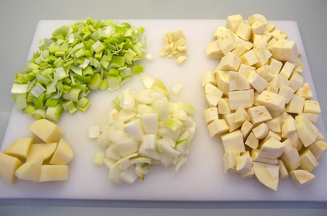 preparing the ingredients