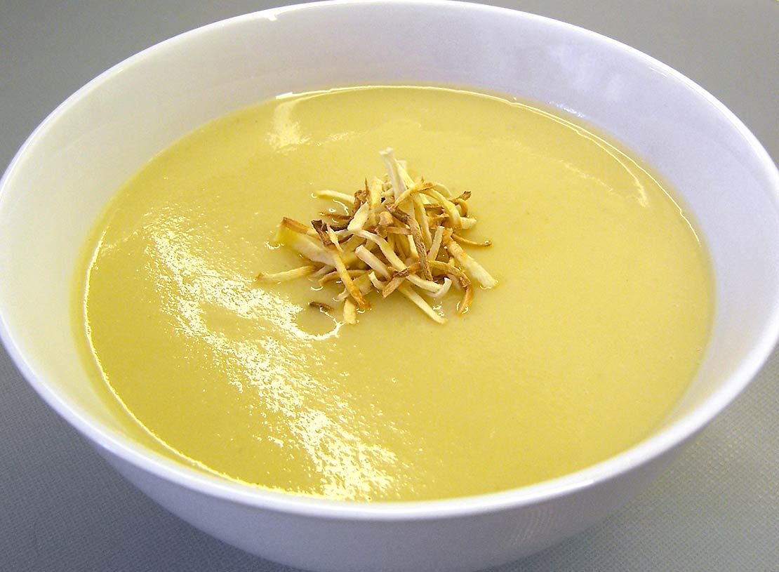 the finished soup