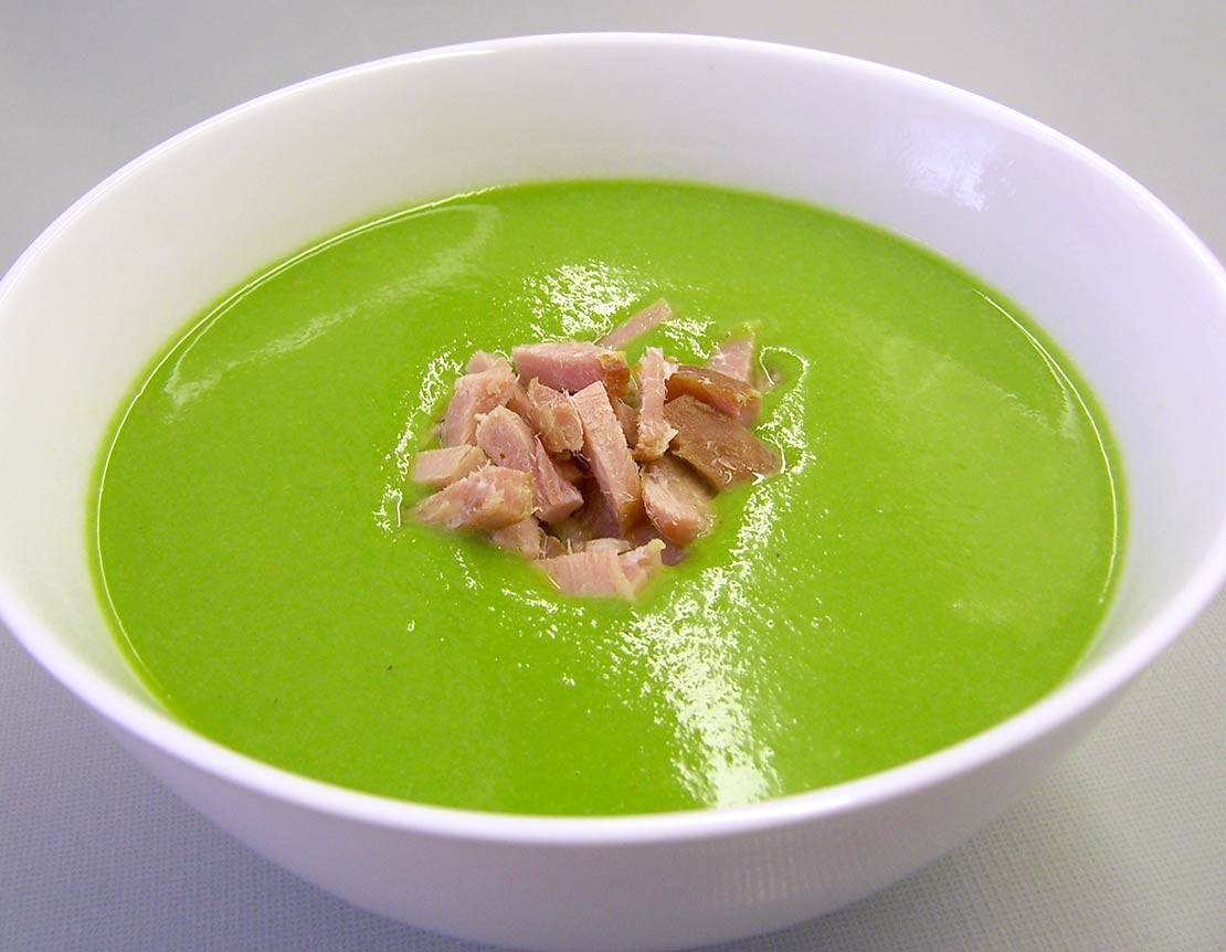 the finished soup