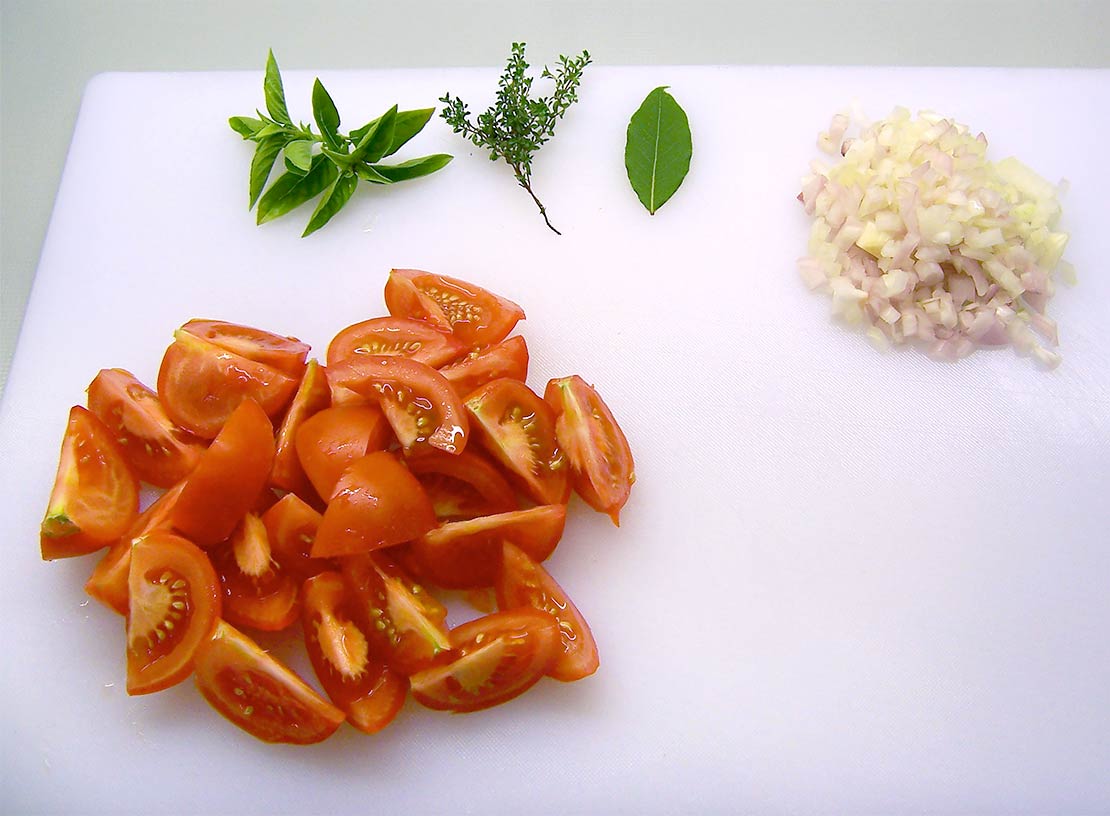 preparing the ingredients