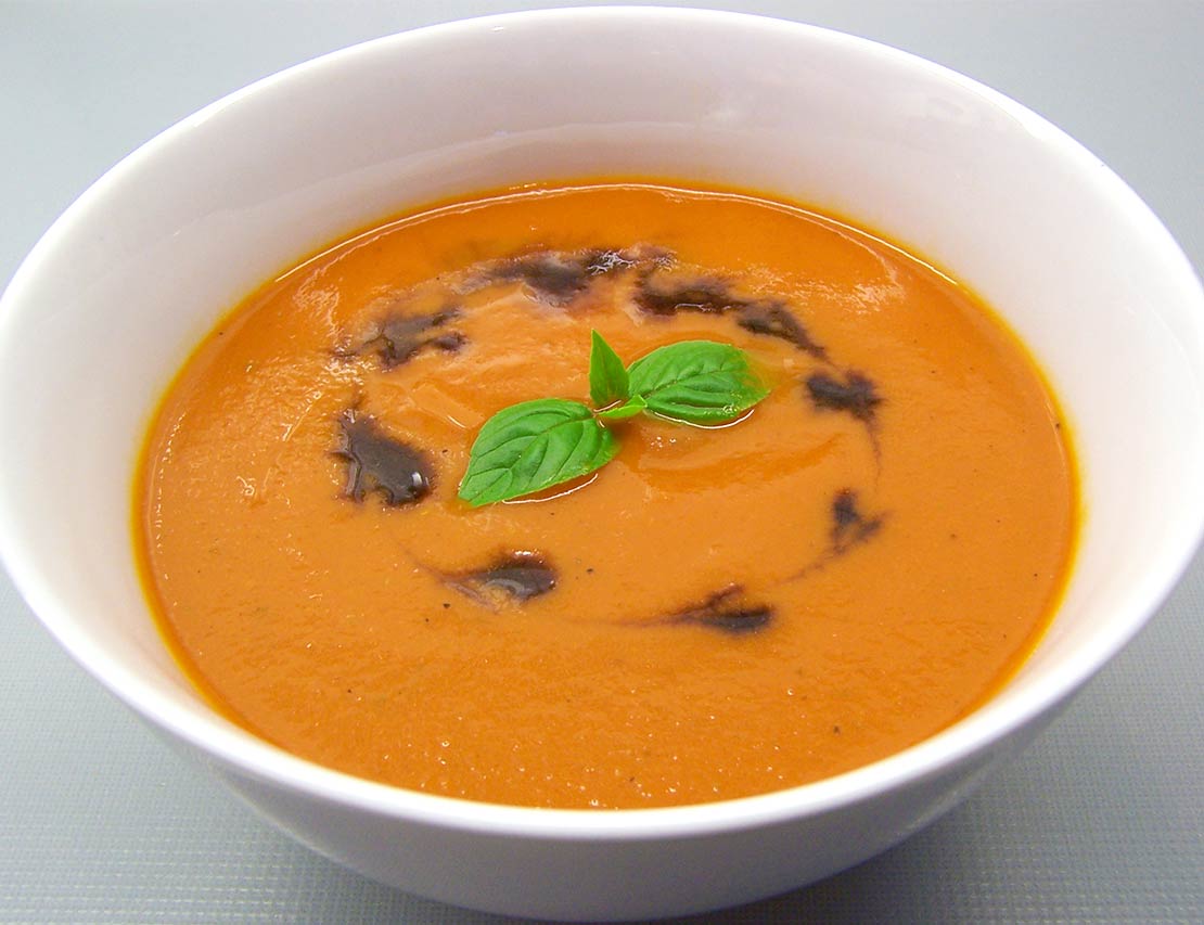 the finished soup