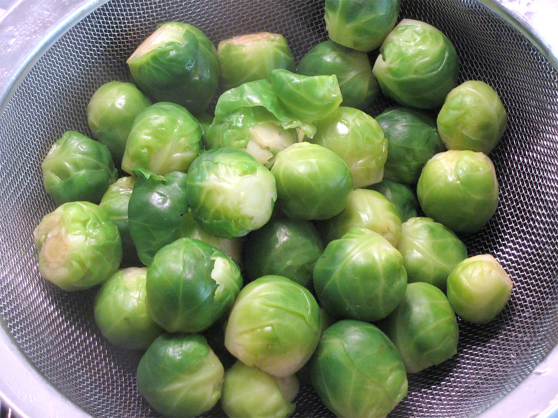 boiling the brussel sprouts